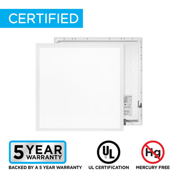 2 ft. X 2 ft. 40-Watt Dimmable Integrated LED Flat Panel Flush Mount Light with 4400 Lumens 5000K - JONATHAN Y